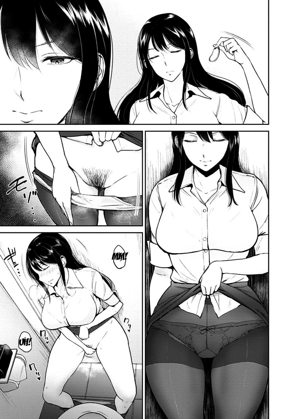 Hentai Manga Comic-Mrs. Okumiya is in the restroom - Kimi o Sasou Uzuki Ana-Read-7